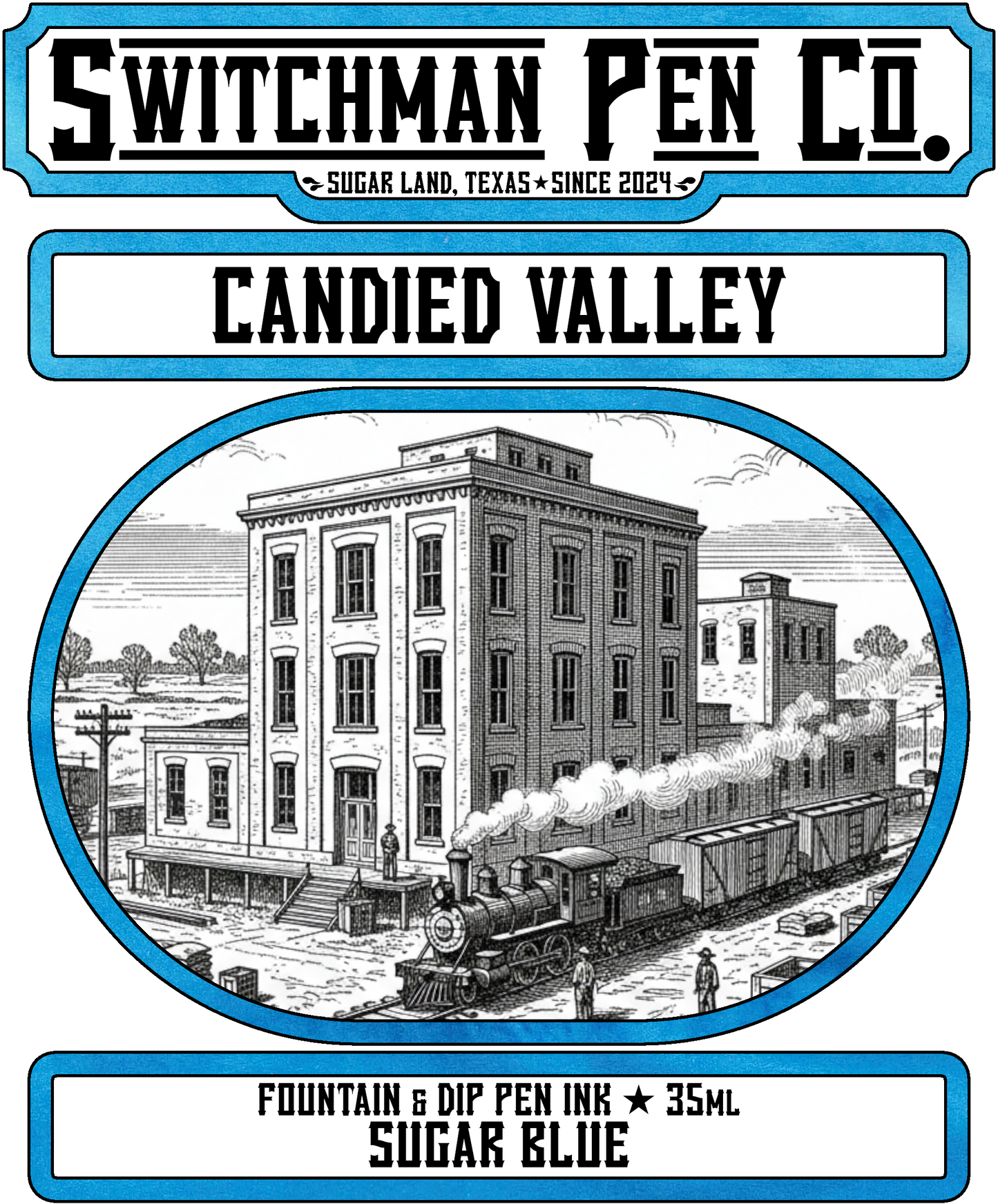 Switchman Pen Company Bottled Ink (35ml) - Candied Valley: Sugar Blue
