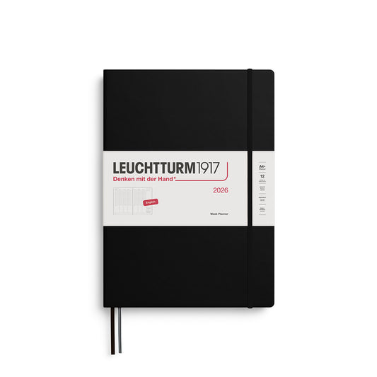 Leuchtturm1917 2026 Master A4+ Week Planner - Black