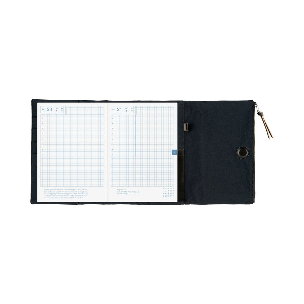 Hobonichi A5 Cousin Cover Only - Tragen: Black