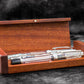 Galen Leather Wooden Pen Display Case with Lid