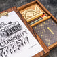 Galen Leather Wooden Sketchbox - Walnut