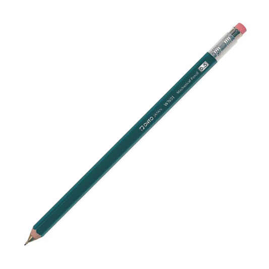 Ohto WN01 Wooden Mechanical Pencil - Green (.5mm)