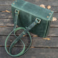 Galen Leather Writer's Medic Bag - Crazy Horse Forest Green