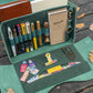 Galen Leather Writer's Medic Bag - Crazy Horse Forest Green
