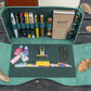 Galen Leather Writer's Medic Bag - Crazy Horse Forest Green