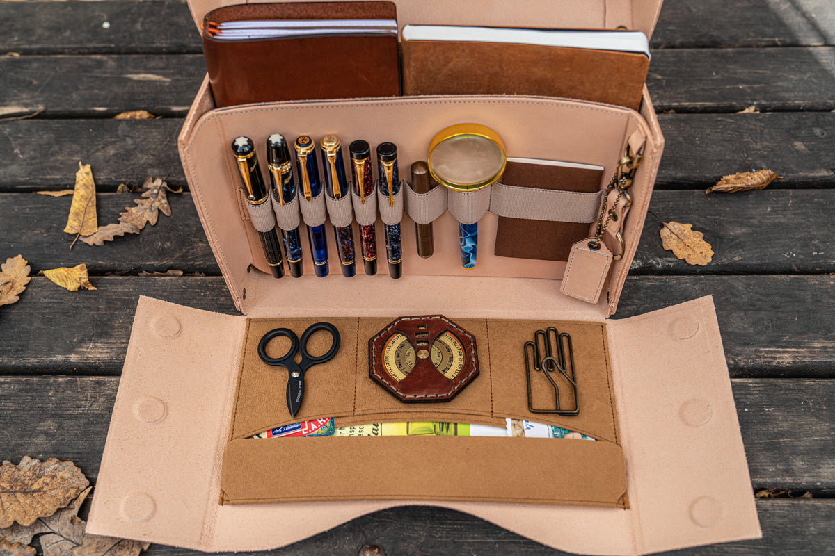 Galen Leather Writer's Medic Bag - Undyed
