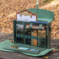 Galen Leather Writer's Medic Bag XLarge - Crazy Horse Forest Green