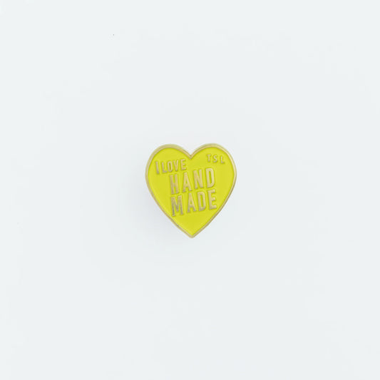 The Superior Labor Heart Logo Pin - Yellow
