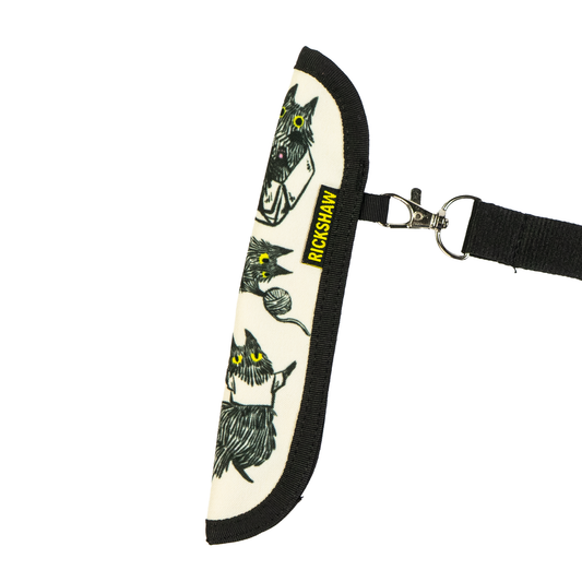 Rickshaw Bagworks 1-Pen Sleeve with Lanyard - Yuki Cat