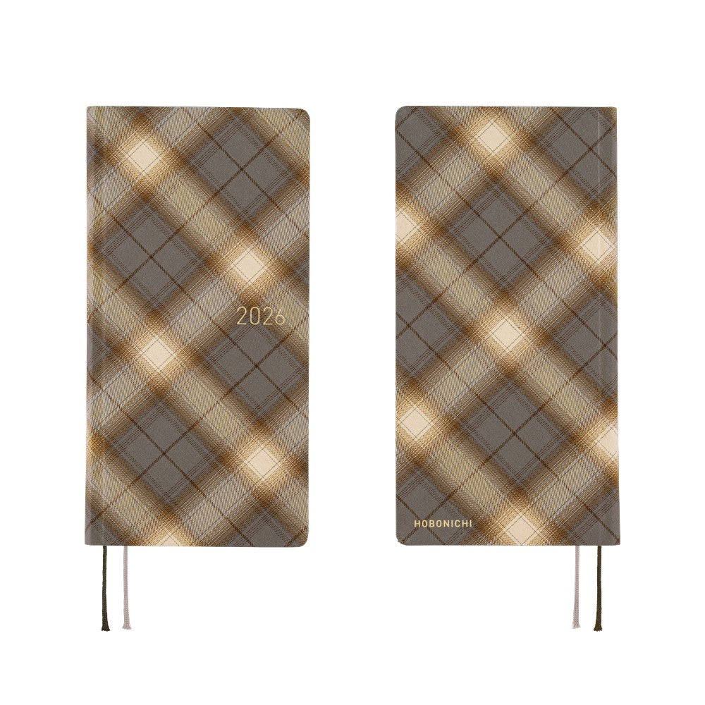 Hobonichi 2026 Weeks - Shirt Fabric: Foggy Plaid