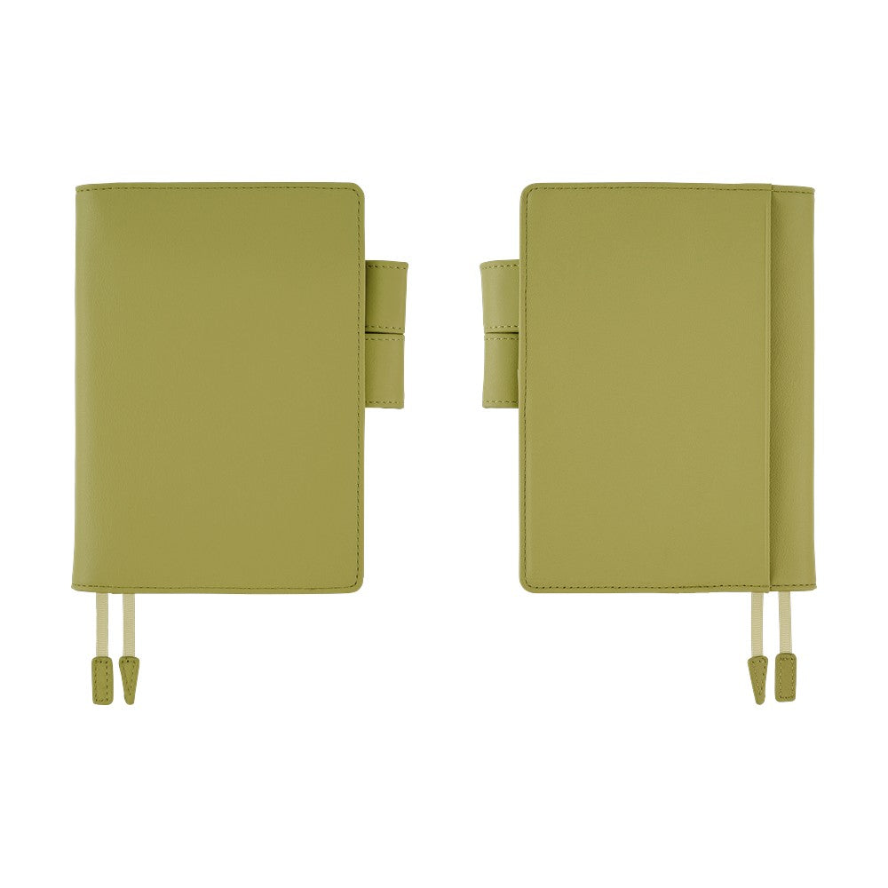 Hobonichi 2026 A6 Techo Book & Cover Set - Leather: Sage Green (English)