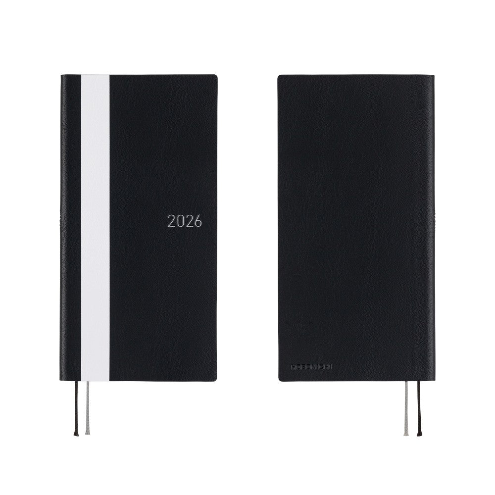 Hobonichi 2026 Weeks - White Line: Black
