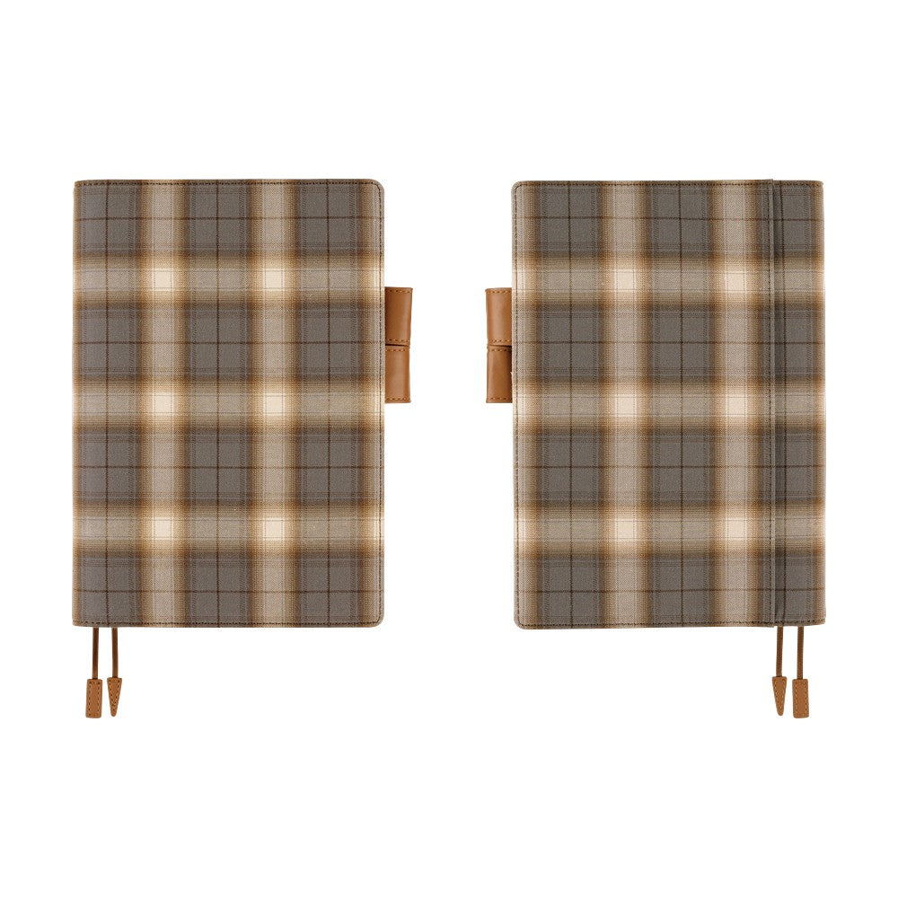 Hobonichi 2026 A5 Cousin Techo Book & Cover Set - Shirt Fabric: Foggy Plaid (English)
