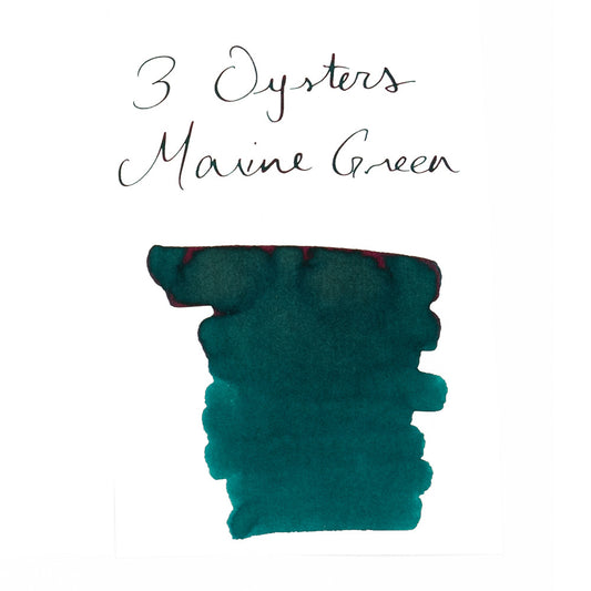 3 Oysters Marine Green (38ml) Bottled Ink (Delicious)