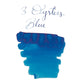 3 Oysters Blue (38ml) Bottled Ink (Delicious)