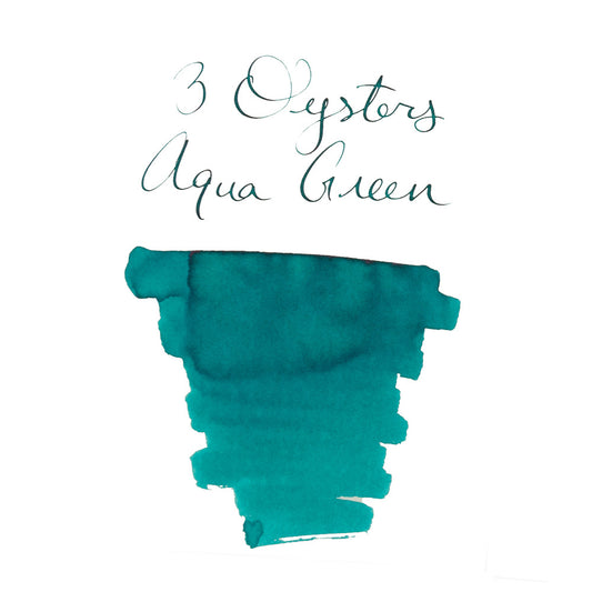 3 Oysters Aqua Green (38ml) Bottled Ink (Delicious)