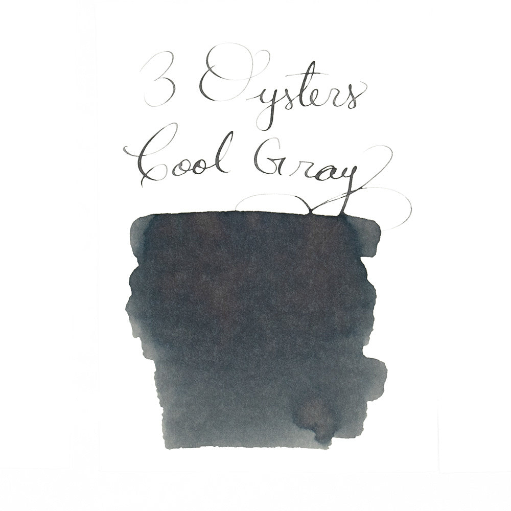 3 Oysters Cool Gray (38ml) Bottled Ink (Delicious)