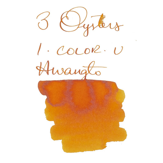 3 Oysters Hwangto Orange (38ml) Bottled Ink (I-Color-U)