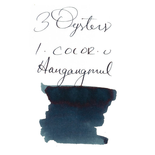 3 Oysters Hangangmul Blue Black(38ml) Bottled Ink (I-Color-U)
