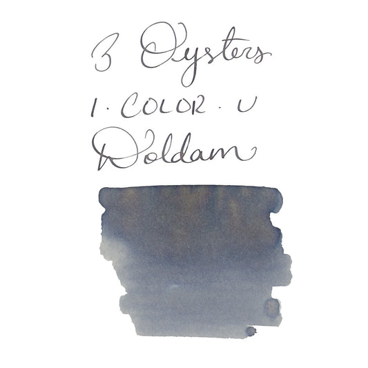 3 Oysters Doldam Grey (38ml) Bottled Ink (I-Color-U)