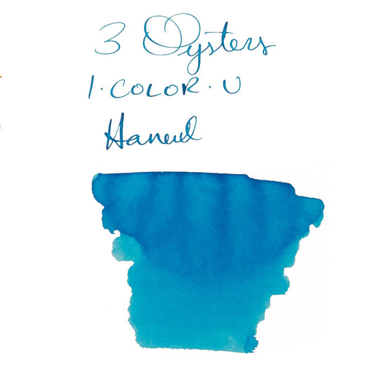 3 Oysters Haneul Light Blue (38ml) Bottled Ink (I-Color-U)