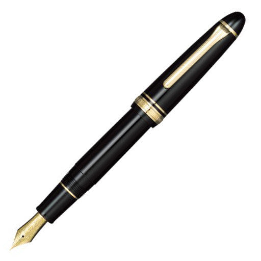 Sailor 1911L Fountain Pen - Black with Gold Trim
