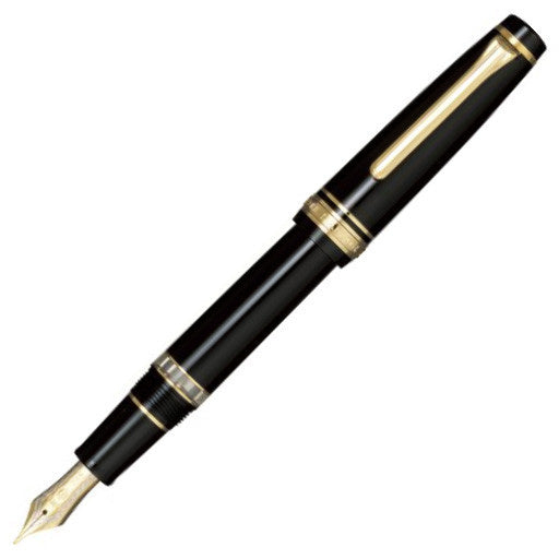 Sailor Pro Gear Realo Fountain Pen - Black with Gold Trim