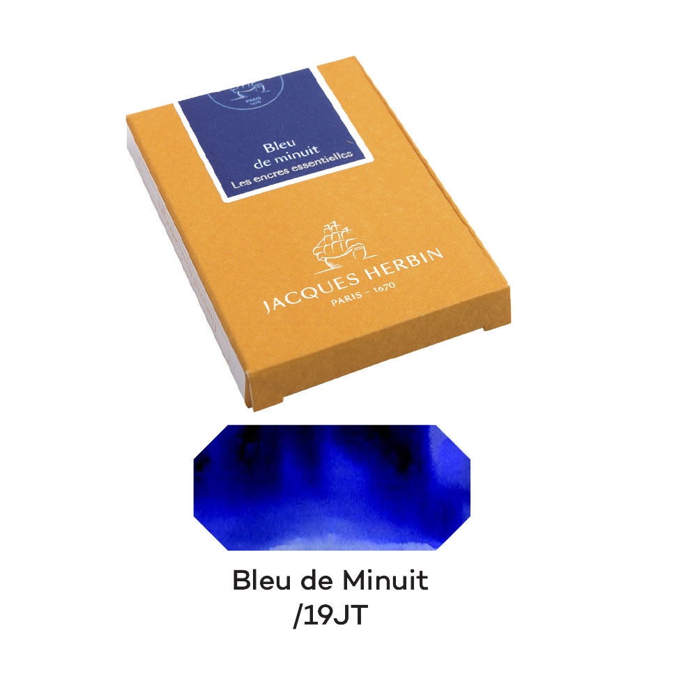 Jacques Herbin Essentials Bleu de Minuit Ink Cartridges