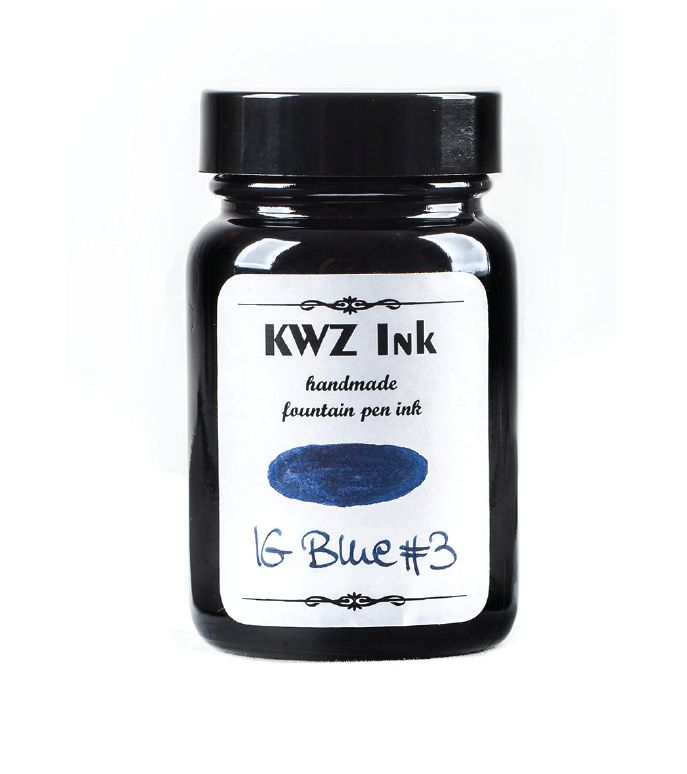 KWZ Blue #3 (60ml) Bottled Ink - Iron Gall