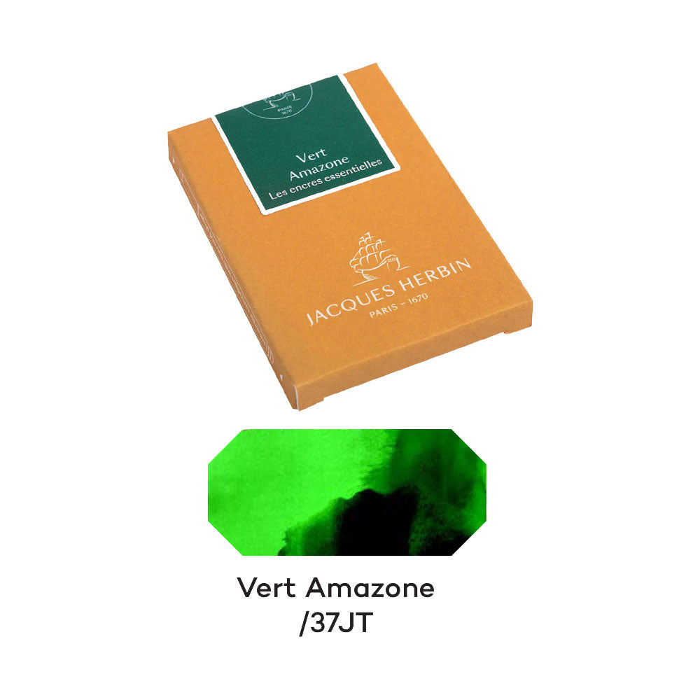 Jacques Herbin Essentials Vert Amazone Ink Cartridges