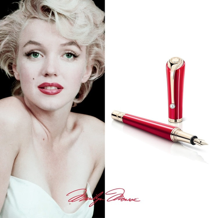 Montblanc Marilyn Monroe Rollerball - Red (Muses Special Edition)