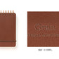 Midori Grain Memo Pad - Dark Brown