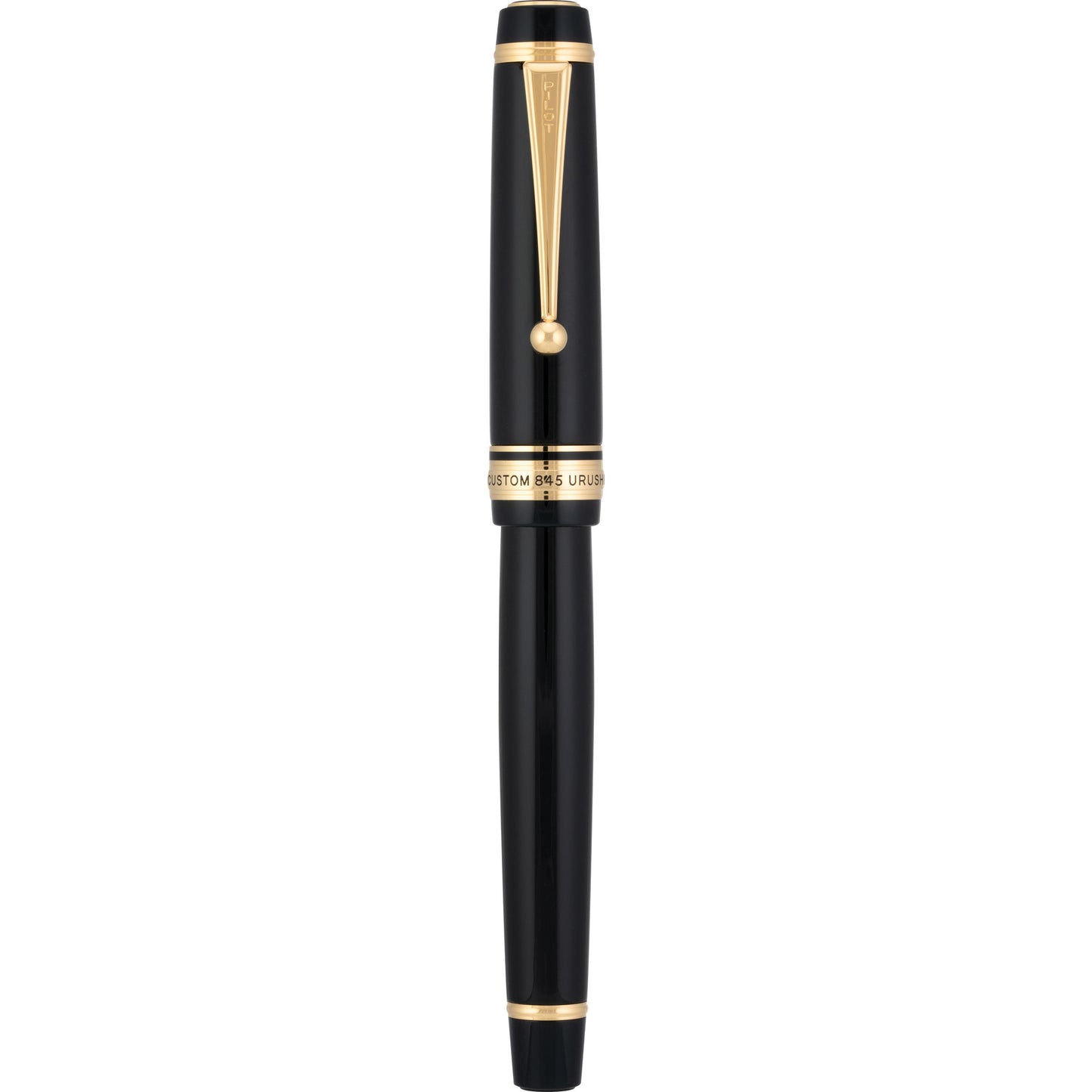 Pilot Custom 845 Urushi Fountain Pen - Black with Gold Trim Fountain Pen