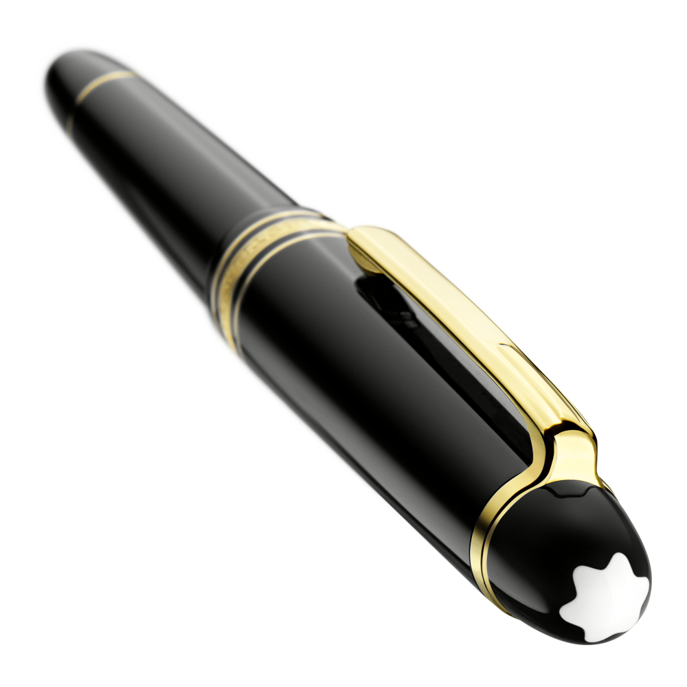 Montblanc Rollerball - Black with Gold Trim (Meisterstück Montblanc Rollerball - Black with Gold Trim (Meisterstück