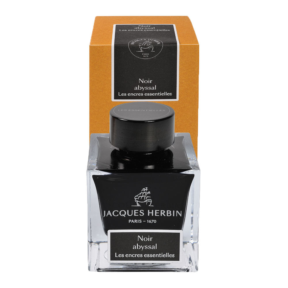Jacques Herbin Essentials Noir Abyssal 50ml Bottled Ink