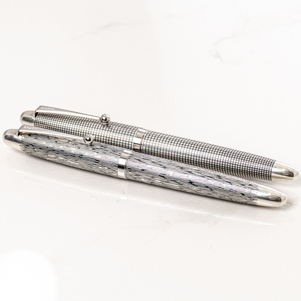 Pilot Sterling Silver Fountain Pen - Silvern Tsumugi