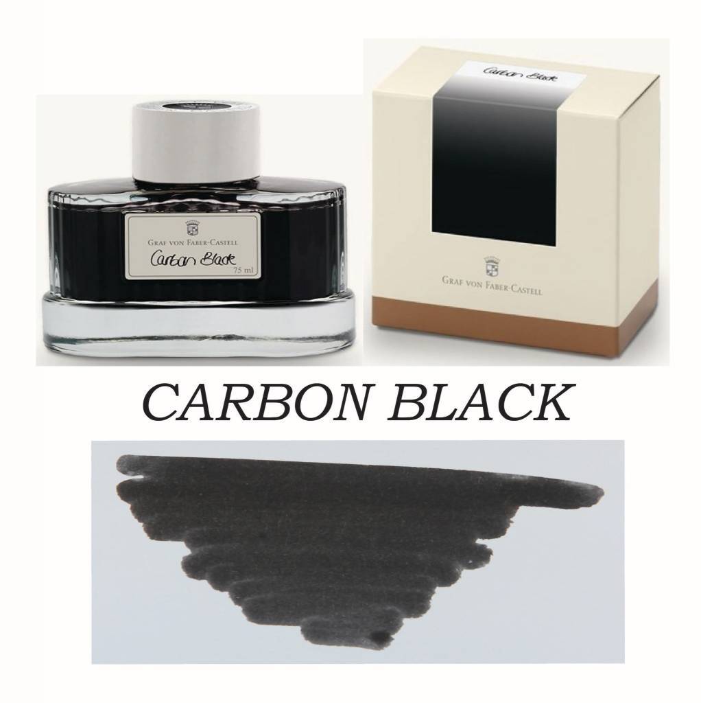 Graf Von Faber-Castell Carbon Black - 75ml Bottled Ink