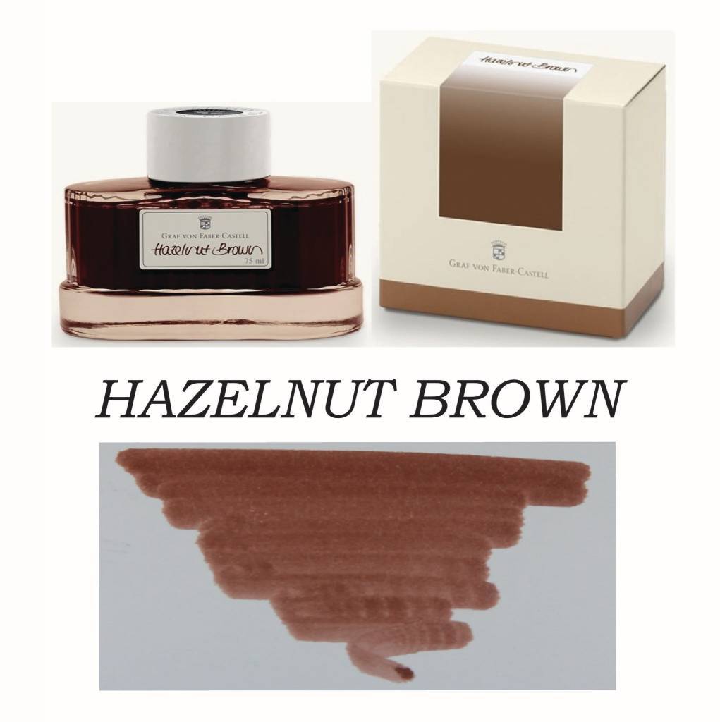 Graf Von Faber-Castell Hazelnut Brown - 75ml Bottled Ink