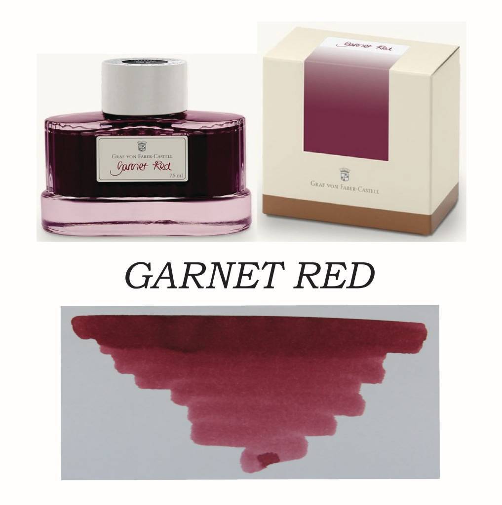 Graf Von Faber-Castell Garnet Red - 75ml Bottled Ink