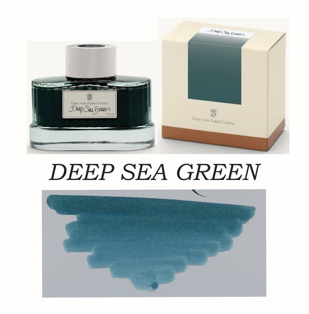 Graf Von Faber-Castell Deep Sea Green - 75ml Bottled Ink