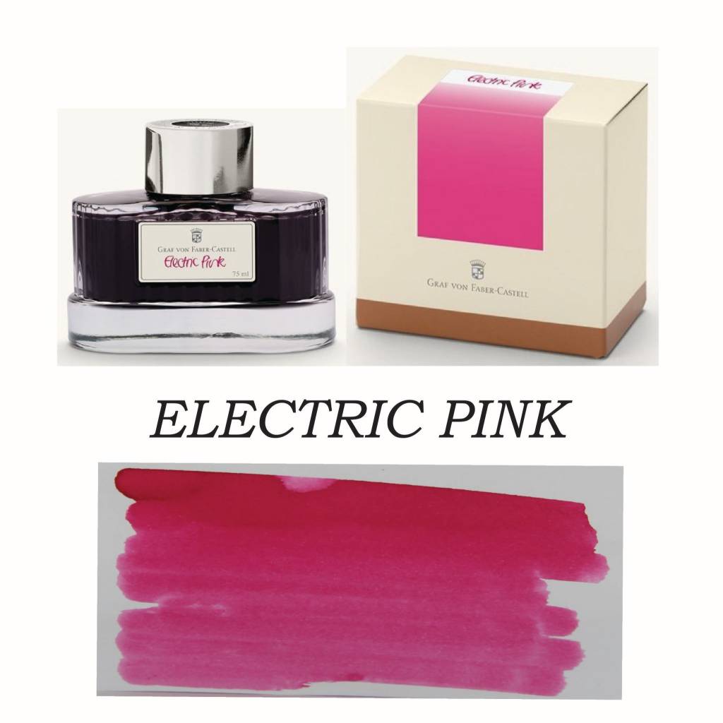 Graf von Faber-Castell Electric Pink Bottled Ink (75ml)