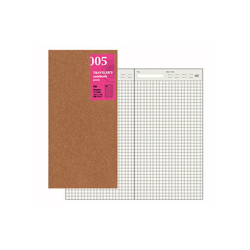 TRAVELER'S Notebook Regular 005 Free Diary