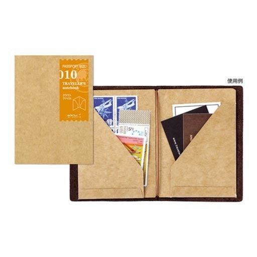 TRAVELER'S Notebook Passport 010 Kraft File