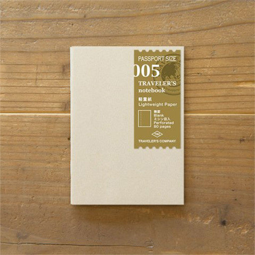 TRAVELER'S Notebook Passport 005 Lightweight Paper