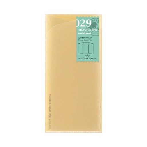 TRAVELER'S Notebook Regular 029 Three-Fold File