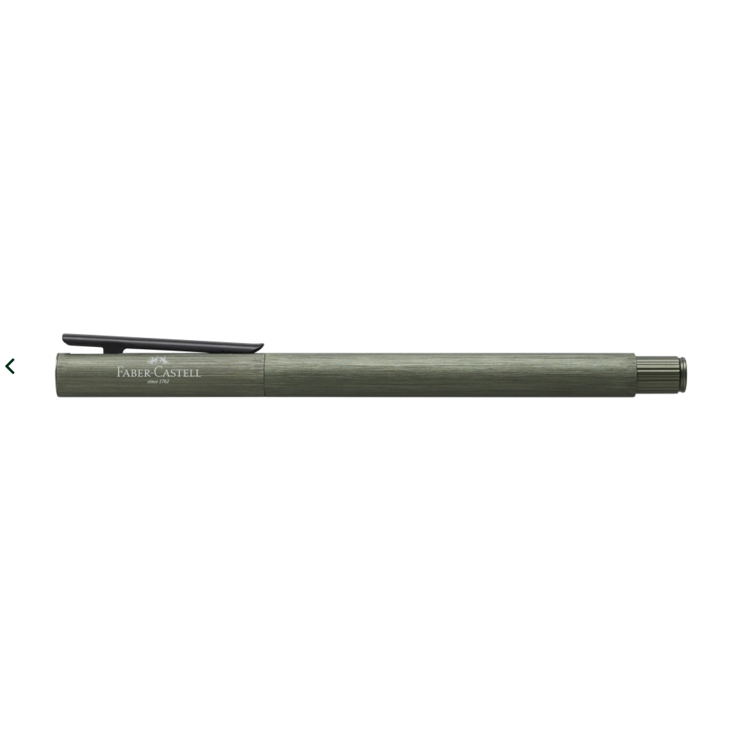 Faber-Castell NEO Slim Fountain Pen - Aluminum Olive Green