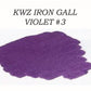 KWZ Violet #3 (60ml) Bottled Ink - Iron Gall