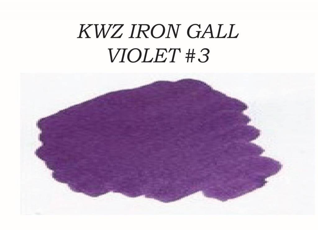 KWZ Violet #3 (60ml) Bottled Ink - Iron Gall