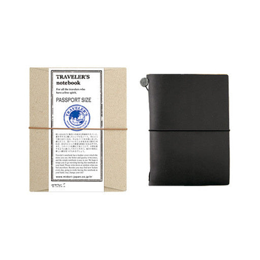 TRAVELER'S Notebook Passport Size Starter Kit - Black