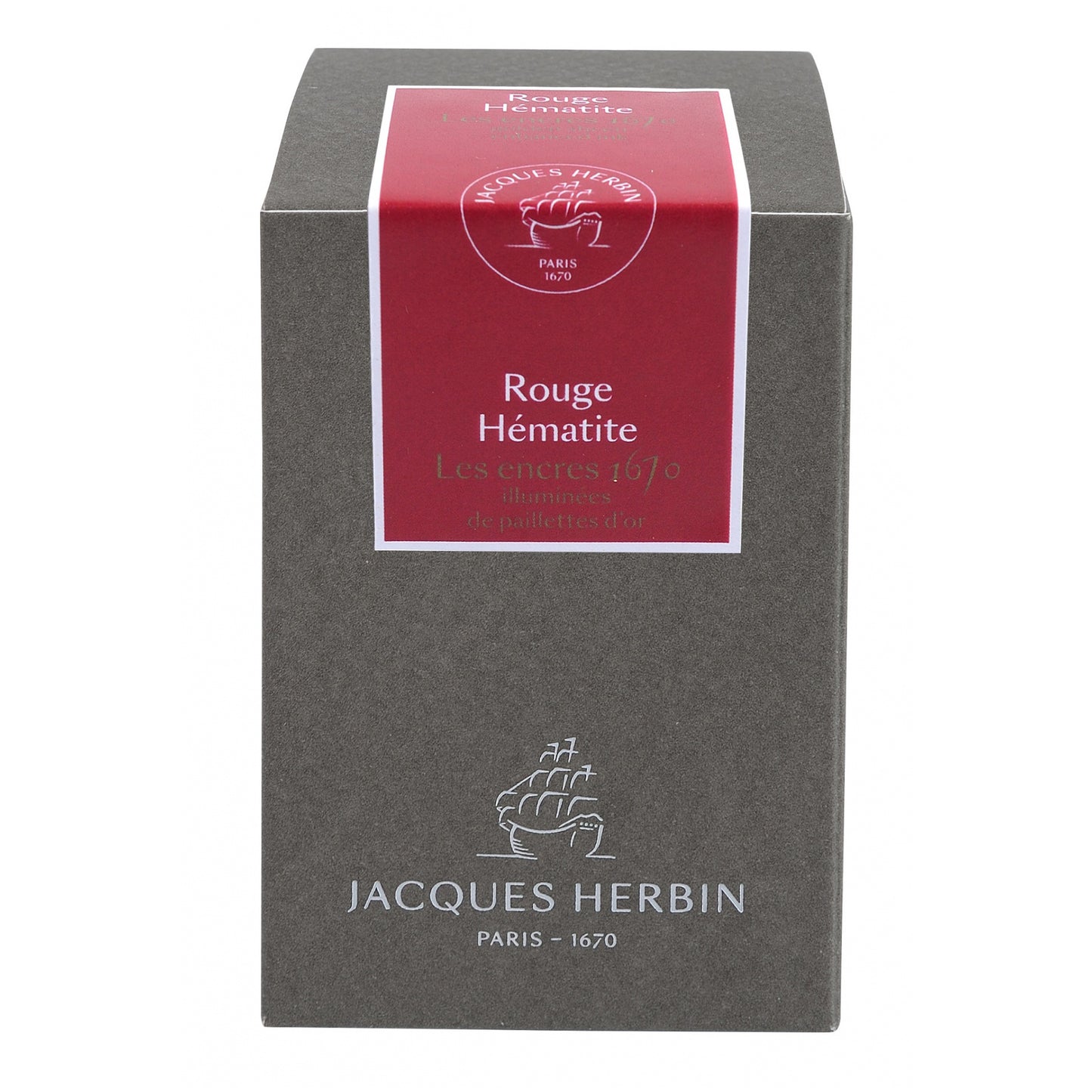 J. Herbin 1670 Rouge Hematite (Red Hematite) 50ml Bottled Ink